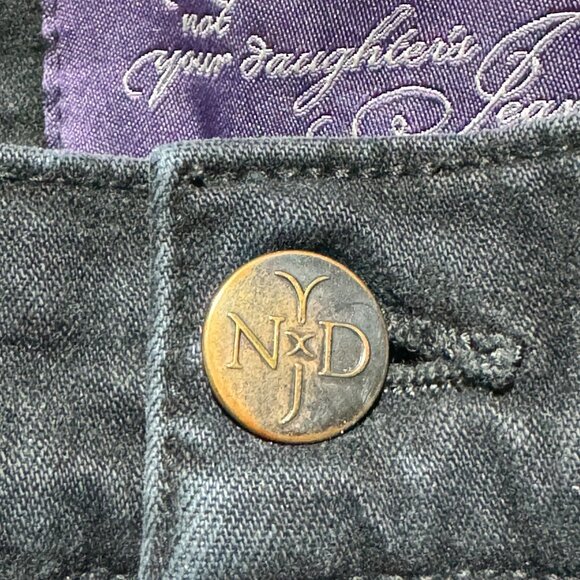 Not Your Daughters Jeans Black Bootcut NYDJ Womens Size 12 - Made in USA - Picture 5 of 16